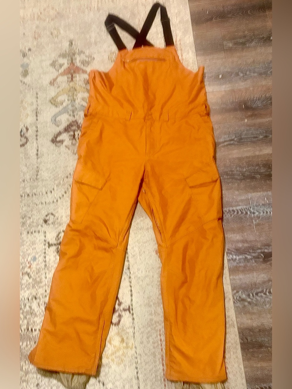 Rare SIZE 2XL Burton Reserve Snowboard Bib Pants - Men's Orange/Copper DRYRIDE